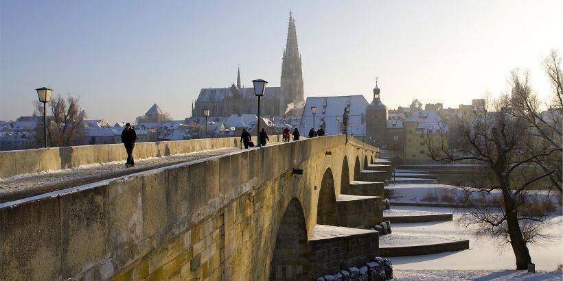 Regenburg, Alemania en invierno